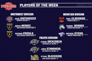 USPHL Premier Players Of The Week: West Region